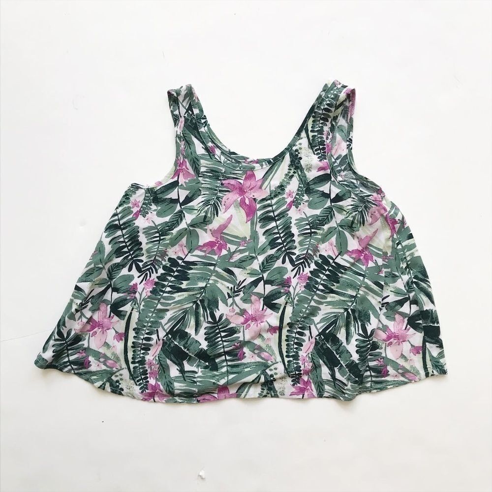Old Navy leaf print flowy top EUC SP (6/7)